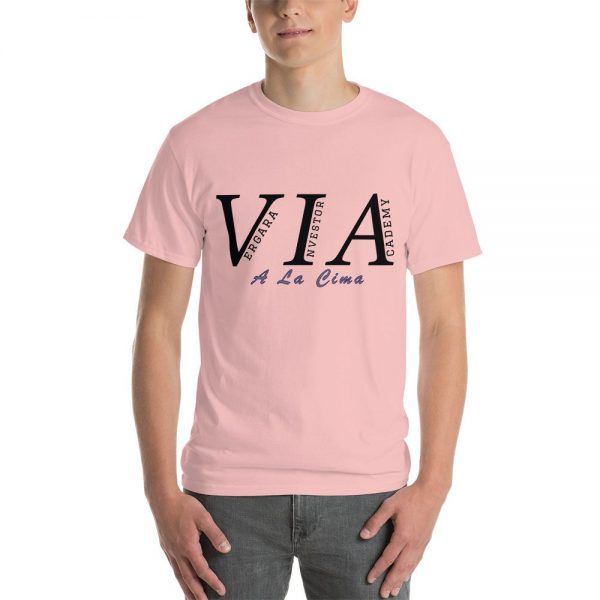mens classic t shirt light pink front 60e71f4c3ffc0 Vergara Investor